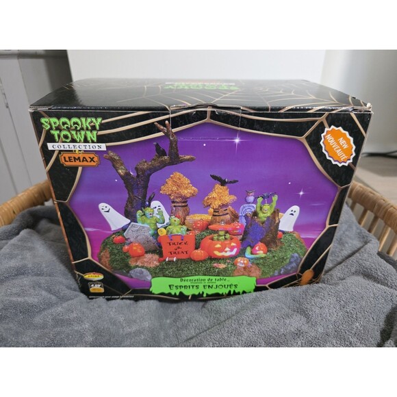 Brand New 2007 LEMAX PLAYFUL SPIRITS SpookyTown TableDecor Battery Halloween NiB - Picture 4 of 5